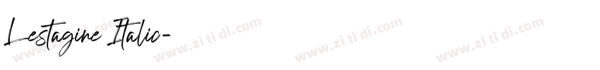 Lestagine Italic字体转换
